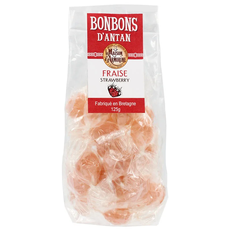 La Maison Armorine Organic Strawberry Candies 125g