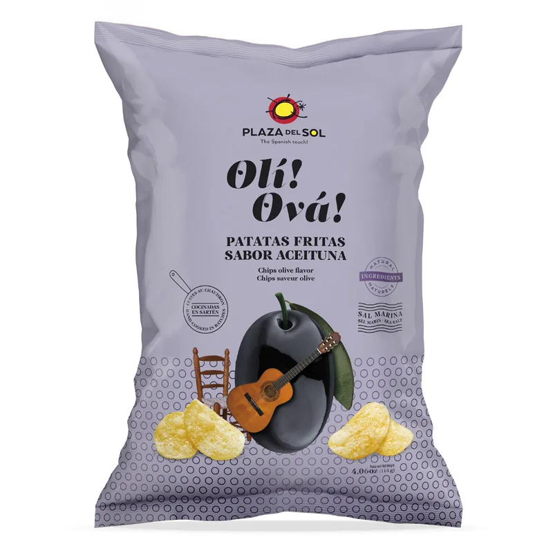Plaza del Sol Oli Ová Olive Flavour Chips 115g